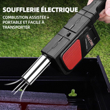 Ventilateur de barbecue accessoires de barbecue souffleur électrique en acier inoxydable à combustion assistée portable 25x7.5x4cm