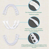 Dents décoration 1 paires non poreux résine silicone utilisation modèles de jouets dentaires dents de simulation pour hommes femmes