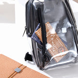Sac de poitrine en PVC sac à bandoulière étanche transparent technologie de charge USB sac de messager tendance à la mode