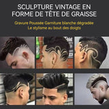 Tondeuse à cheveux électrique ensembl homme tondeuse barbe professionnel avec 4 acier inoxydable lames rasoir tete chauve