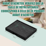 Plateau 31x40x5.5cm en bois plateau coulissant sur roulettes convient aux grille-pain machines à café mixeurs de cuisine etc noir