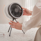 Ventilateur de camping en plein air tente portable chargement usb suspendu ventilateur extérieur de trépied de camping vertical