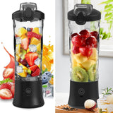 Mixeur Blender Portable 150W 600ml USB Rechargeable Sans Fil Lames en Acier Inoxydable Facile à Nettoyer Pour Smoothies Jus Frais