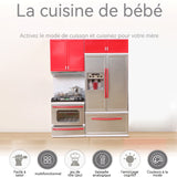 uisine enfant 24.8x6.8x32.2cm Simulation de cuisine  jouet durable pour enfants ensemble de cuisine jouet drôle Jouets de cuisine