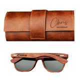 Lunettes de soleil uv400 bordure avec boîte pour homme et femmes brun lunettes de soleil en bois vintage élégant protection UV