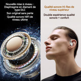 Écouteurs de Traduction Confortable à porter Convient à toutes les formes d'oreilles Transmission directionnelle du son blanc