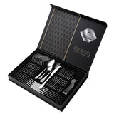 ouverts de Table 48Pcs Ensemble de Ménagère Comprend Couteau Fourchette Cuillère cuillère à café Couverts de Table Acier Inoxydable