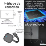 HDMI sans Fil Récepteur Vidéo 4K sans Fil Wireless HDMI Display Adaptateur pour Android/Windows/PC vers TV HD/Moniteur/Projecteur