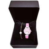 Montre femme 36mm montre à quartz pour femme montre design silencieuse montre mignonne à motif de chat cadeau idéal pour femmes