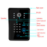 Sonnette de porte visuelle 9" écran tactile sonnette vidéo connectée multifonctionnelle sonnette Full HD avec vision nocturne