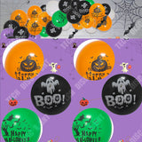 TD® Ballons à thème de fête d'Halloween, décoration de fête de vacances en famille, ensemble de ballons pour Halloween