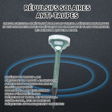 Répulsif à ultrasons solaire LED flash répulsif solaire pour animaux imperméable 10 bandes de fréquences automatiquement converties