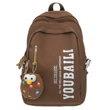 Sac à dos scolaire 44x30x15cm sac d'école japonais étudiants grande capacité ordinateur sac à dos de voyage campus marron cartable