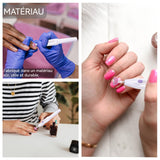 Ponceuse à ongles 5 têtes de ponçage alimentation par batterie ponceuse à ongles électrique mini stylo à ongles onglerie de salon