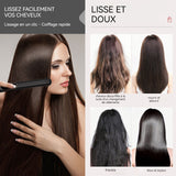 Lisseur cheveux 65w LED écran 5 niveaux de réglage soins capillaires aux ions négatifs rotation 360 degrés pour curling et lissage