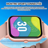 Montre intelligente 230mah 1.86 Pouces montre connectée femme homme montre de sport appels numérotation montre sport connectée rose