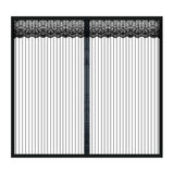 Rideau de porte 80x200cm rideau de porte anti-moustique rideau de séparation rapide fermable moustiquaires fines pour fenêtres