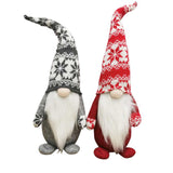 2 nouvelles poupées de noël sans visage, poupées de dessin animé pour enfants, poupées de dessin animé de décoration de noël