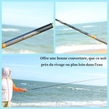 anne à pêche 6,3 m 7 sections ultra légère canne à pêche télescopique avec un paquet cadeau télescopique canne à pêche de carbone