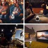 Vidéoprojecteur 720P 120ANSI 1+8Go réglage à 180 degrés portable silencieux machine de projection mini-projecteur avec support