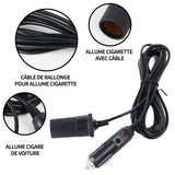 Allume cigare 12v 100w allume cigare de voiture cordon d'alimentation de voiture machine à laver cordon allume-cigare longueur 5m