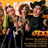 Mascara 6 PCS Mascara coloré épais et long imperméable et non maculable peut être utilisé comme maquillage d'halloween et de fête