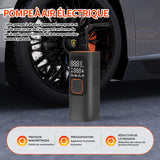 ompresseur à air portatif 160 psi 7500 mAh gonfleur pneus voiture avec affichage digital lampe LED charge USB pour auto moto balle