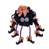 Couronne de sorcière multi-pattes  30*55cm  Décoration de porte d'entrée  Design multi-pattes  Suspension de porte Halloween