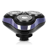 Téte de rasoir 6cm Trois lames ABS+acier inoxydable Conception flottante indépendante Nettoyage facile grâce à la conception étanche