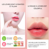 Baume à lèvres lot de 4 différents parfums pêche fraise aloe vera miel baume à lèvres hydrate et répare les lèvres en profondeur