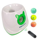 Lanceur automatique de balle pour chiens avec télécommande et 3 balles rebondissantes 4 niveaux réglables lanceur de balles