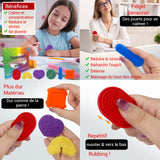 Pierre sensorielle en silicone 6PCS fidget toys anti-stress jouets sensoriels sensory stone pierre d'inquiétude pour enfants