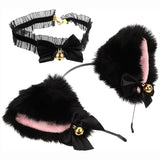 Oreilles de chat 25 x 18 cm Matériau Jinlun Style mignon et cool Avec clochette Indispensable pour fêtes et cosplay Costume de chat