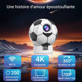 Vidéoprojecteur de formes de football 4k HD wifi6 200ansi 8000lux rotation à 360 degrés machine de projection mini-projecteur