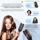 Brosse lissante pour cheveux 55W LCD écran 6 niveaux de réglage utilisation humide sèche peigne à lisser pour curling et lissage