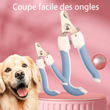 oupe-griffes 2PCS pour animaux de compagnie en acier inoxydable Outils de nettoyage des pattes de chat et de chien coupe-ongles