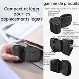 Adaptateur de trépied 7,8x8,2cm bluetooth adaptateur trépied smartphone avec lumière d'appoint et télécommande 3 modes de gradation