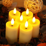 Lampe veilleuse 6 pcs chargement de type-c minuterie sans fumée veilleuse d'ambiance avec télécommande veilleuse hors puericulture