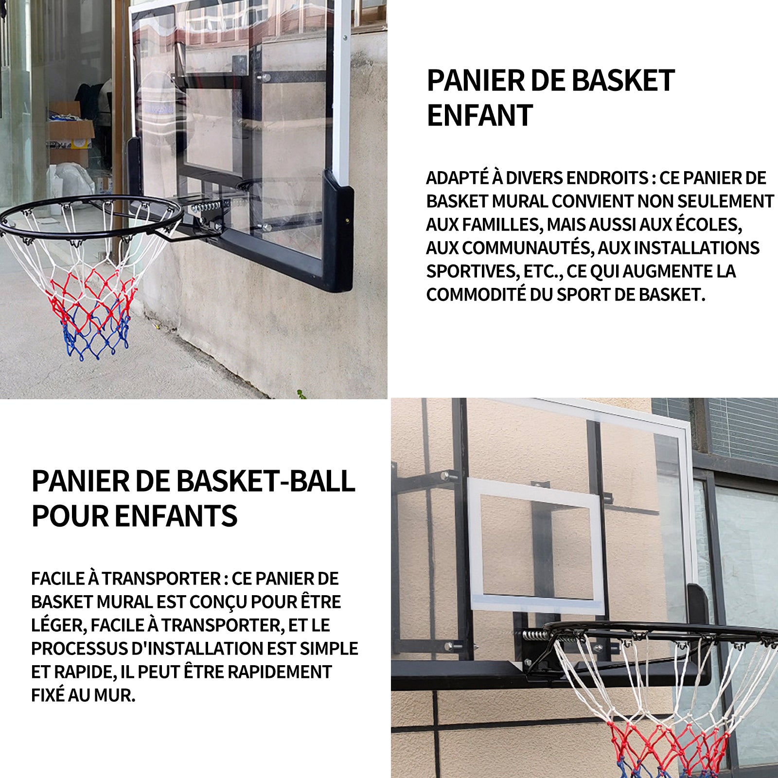 Panier de Basket Mural - Enfant - 38 cm - Cerceau 25 cm - ABS - Sport de Loisirs - Sport Panier de Basket Mural - Enfant - 38 cm - Cerceau 25 cm - ABS - Sport de Loisirs - Sport