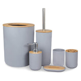 Accessoires de salle de bain 6 pièces un ensemble décoratif élégant et pratique Matériaux de haute qualité pratique durable gris