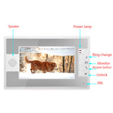 Sonnette pratique 7 pouces interphone visuel HD LCD interphone intelligent sonnette électronique de surveillance un à un