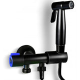 Pulvérisateur de bidet en acier inoxydable noir 1/2pouce+tuyau+socle multifonctionnel kit douchette wc pulvérisateur de toilettes