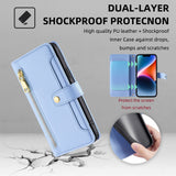 Étui en cuir pour téléphone iPhone 12  avec lanière courte et longue  Fentes pour cartes multiples  Bouton magnétique sécurisé
