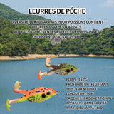 Leurres de pêche 13.7 g appât souple de grenouille 9 cm leurre à double crochet grenouilles leurre souple pêche leurre bionique
