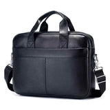 Sacoche homme 40 x 29 x 7 cm première couche de cuir de vachette convient aux voyages d'affaires ou aux déplacements quotidiens