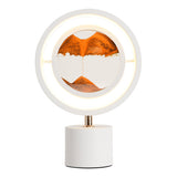 Lampe sablier dessin de sable mouvant dynamique pendule 3d stéréo lampe de table créative pour le bureau à domicile