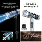 Sèche-cheveux 25 cm Température constante intelligente Moteur haute vitesse et silencieux Buse multifonction Sèche-cheveux ionique