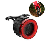 Feu arrière de freinage intelligent pour vélo COB Grande ouverture Coussin de tige de selle Feu arrière de freinage