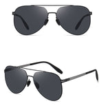 Lunettes de soleil polarisées en nylon classique lunettes de soleil aviateur miroir crapaud sans vis super élastique mâle