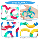 Tangle 3PCS multicolore twisty toy pour adulte et enfant twister anti-stress twister fidget toy main tangle toy tangle fidget